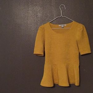 Peplum Gold Shirt